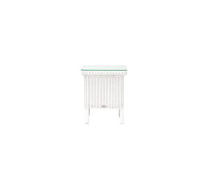 Laura-Ashley-Rattan-Furniture-Wilton-White-Side Table
