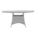 Santorini Dining Table - 140cm - Smoked Oak Table Top
