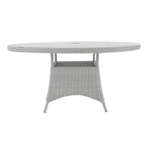 Santorini Dining Table - 140cm - Glass Table Top