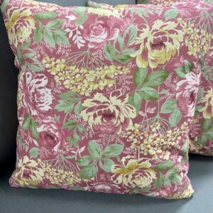 Laura Ashley Outdoor Clearance Scatter Cushions x 2 Raspberry